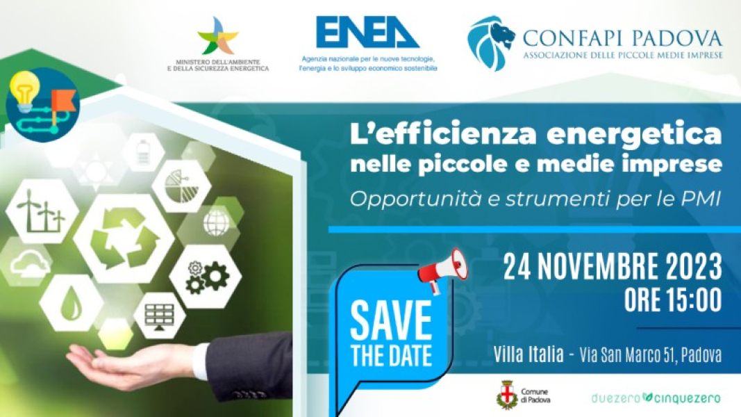L’efficienza energetica nelle piccole e medie imprese - Padova, 24 novembre 2023