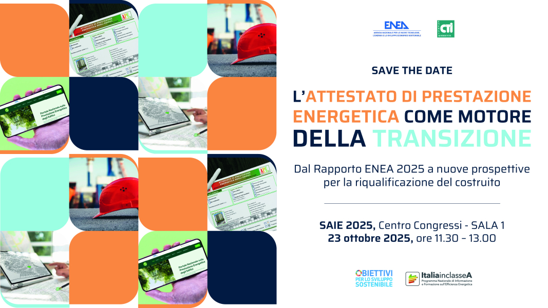Save the date! L'Attestato di Prestazione Energetica come motore della transizione
