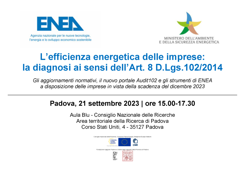 L’efficienza energetica delle imprese: la diagnosi ai sensi dell’Art. 8 D.Lgs.102/2014