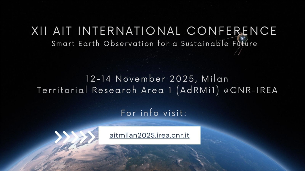 XII Conferenza Internazionale AIT - Osservazione intelligente della Terra per un futuro sostenibile