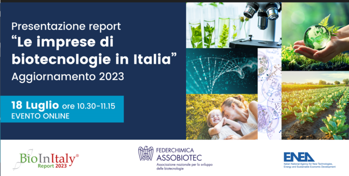 Presentazione report 2023: le imprese di biotecnologie in Italia