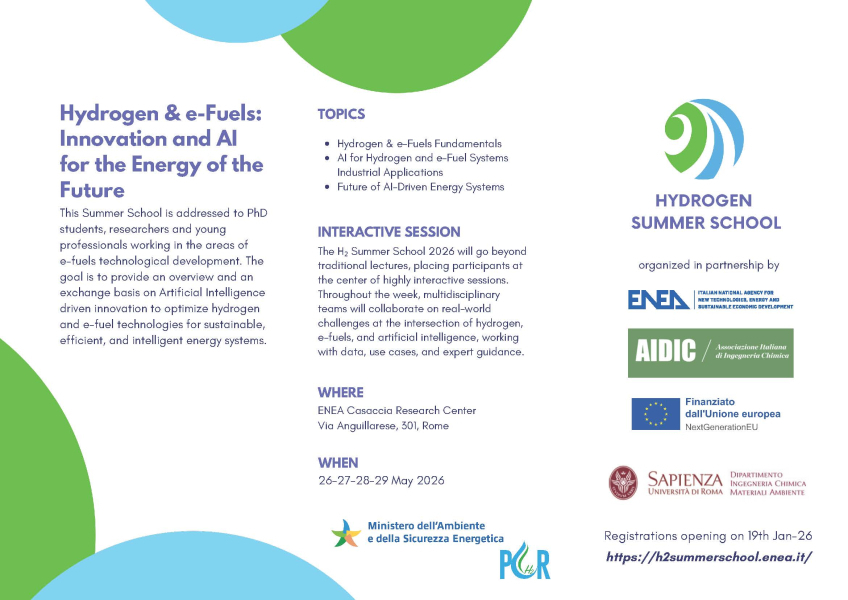 Save the date! Hydrogen Summer School 2026