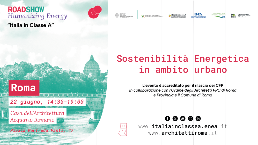 Roadshow Humanizing Energy – Sostenibilità energetica in ambito urbano