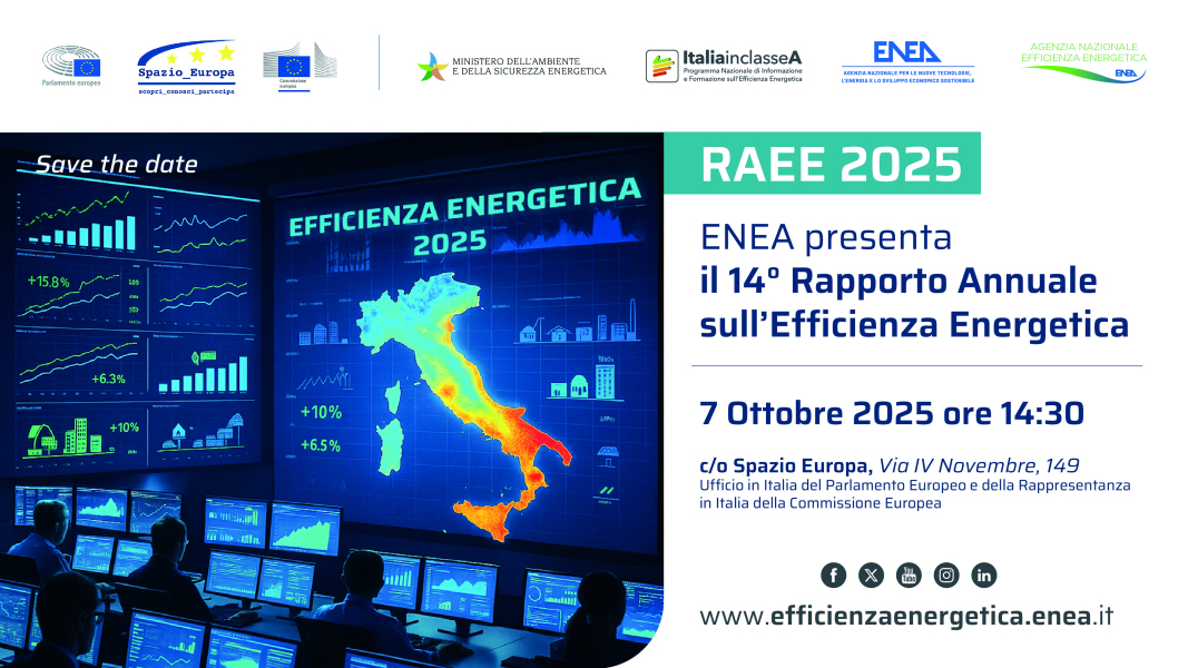 Save the Date! Presentazione del Rapporto Annuale sulla Efficienza Energetica 2025