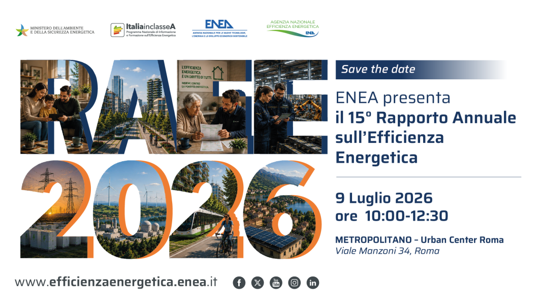 Presentazione del Rapporto Annuale sull'Efficienza Energetica 2026