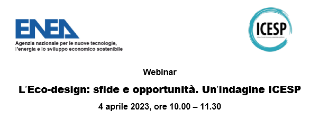 L’Eco-design: sfide e opportunità. Un’indagine ICESP