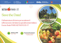  Evento finale del progetto PNRR METROFOOD-IT 